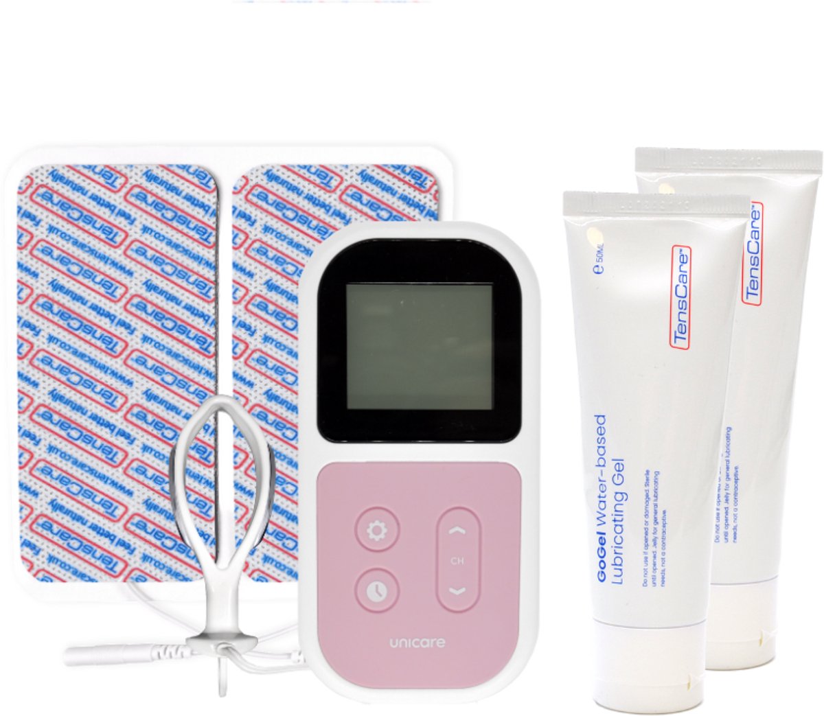 TensCare Unicare Bekkenbodemtrainer met Go Gel - Incontinentie en Menstruatiepijnverlichting - Bekkenbodemtrainer Postnataal herstel - Bekkenbodem trainer