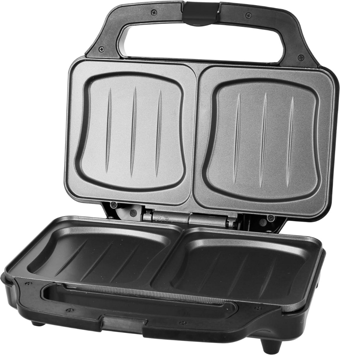 ApexArte® Contactgrill - Tosti Apparaat - Tosti-ijzers - Panini Grill - Zwart en Zilver thumbnail 2