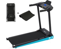 Favy Pro Loopband – Wandelband – Inklapbaar – 0 t/m 14 km/u – 12 Programma’s – Hellingsfunctie – Bluetooth & Ingebouwde Speakers – Inclusief Geluidsdempende Mat – Walking Pad – Zwart