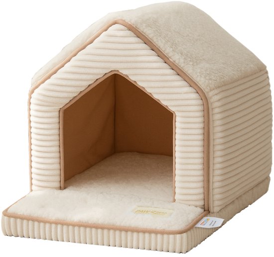 Panier pour chien et chat PAWZRoad beige - Maison pour animaux - Maison pour chat à l'intérieur