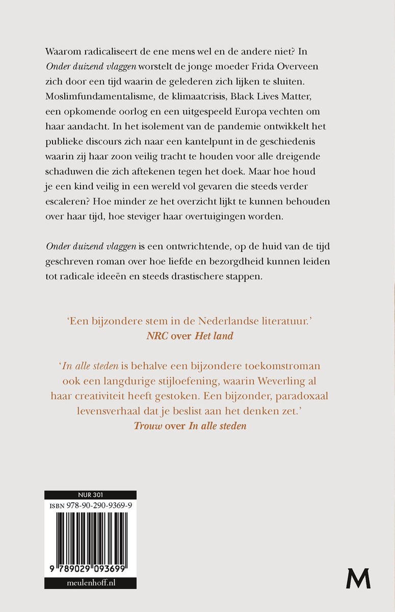 Onder duizend vlaggen - back cover