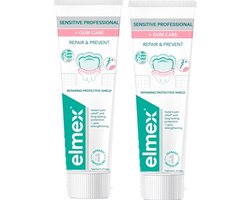 Elmex Tandpasta - Sensitive Professional - Repair & Prevent - 2 x 75 ml - Gum Care
