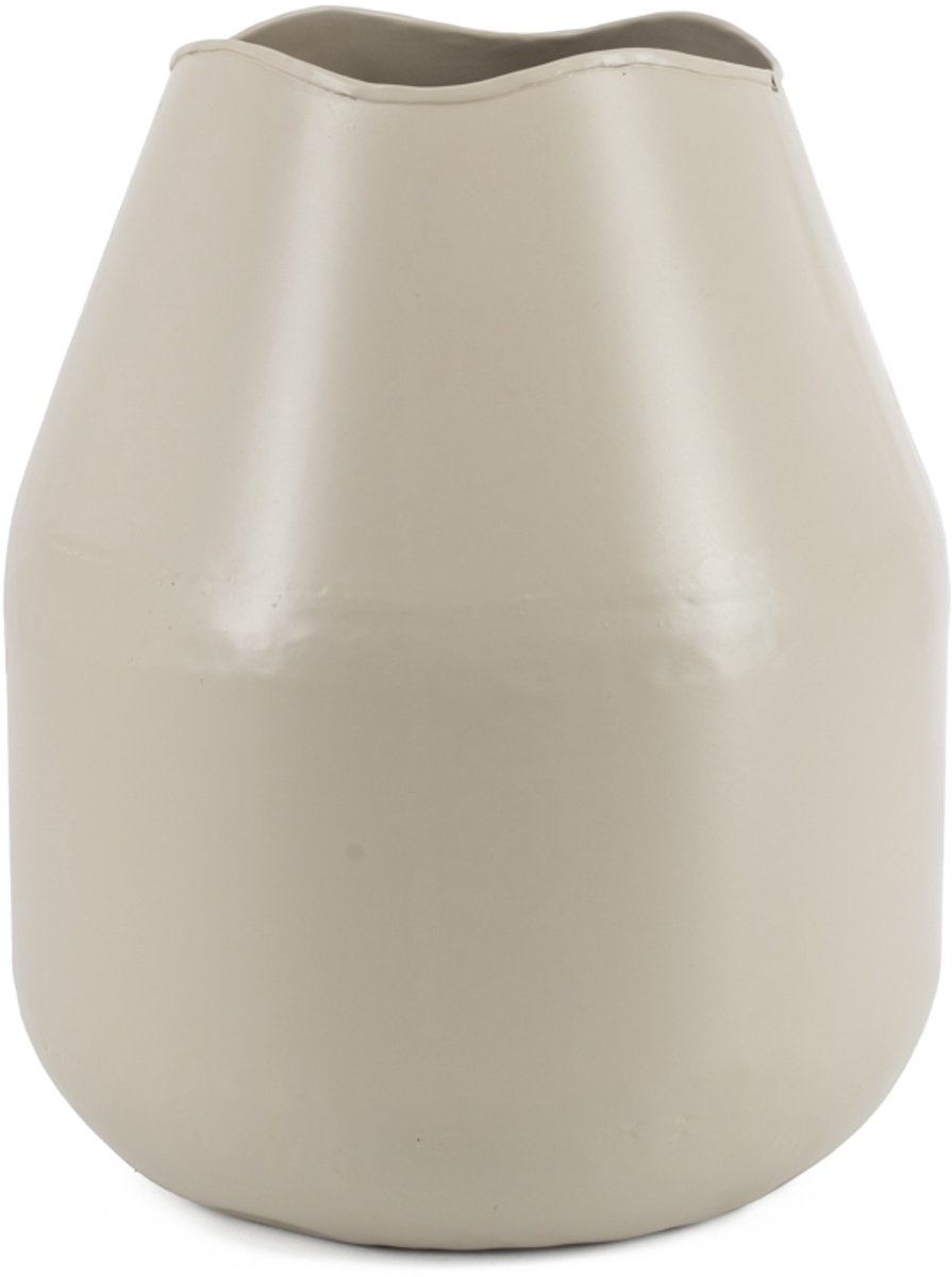 homebound by ky Metalen vaas sand | bloemenvaas Beige