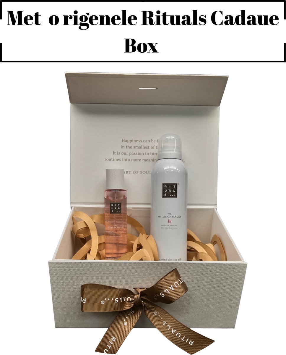 Rituals of Sakura - Geschenkset - Sakura Douche Schuim 200 ml - Sakura HairBody Mist 50 ml - Originele Rituals Cadeaubox