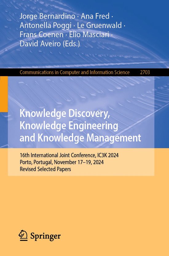Springer Nature Proceedings Computer Science - Knowledge Dis ... - cover