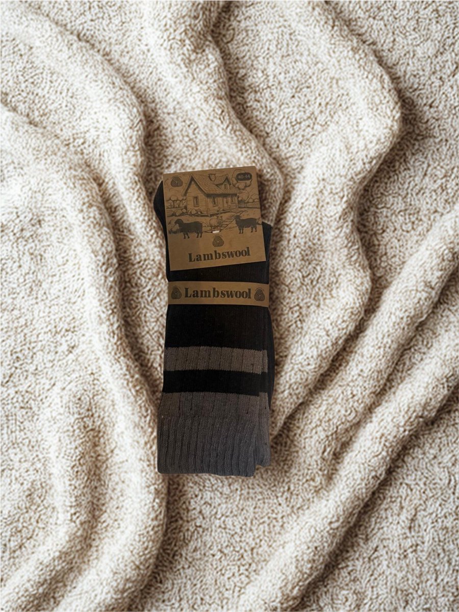 Luxe lambswool sokken - warme schapenwollen sokken - comfortabel