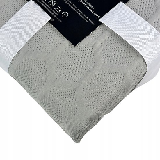 EasyCosy -Omkeerbare Sprei, 240X270cm. Wit/Lichtblauw - Sprei