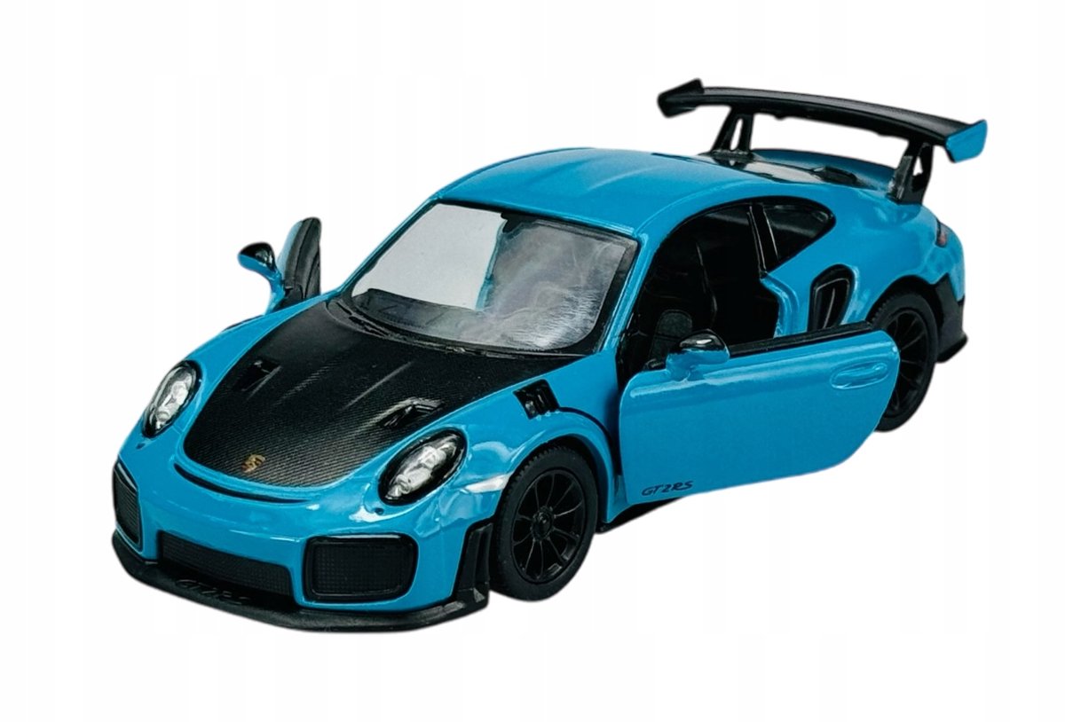 Kinsmart Porsche 911 992 GT2 RS Blauw Metaal Model 1:36