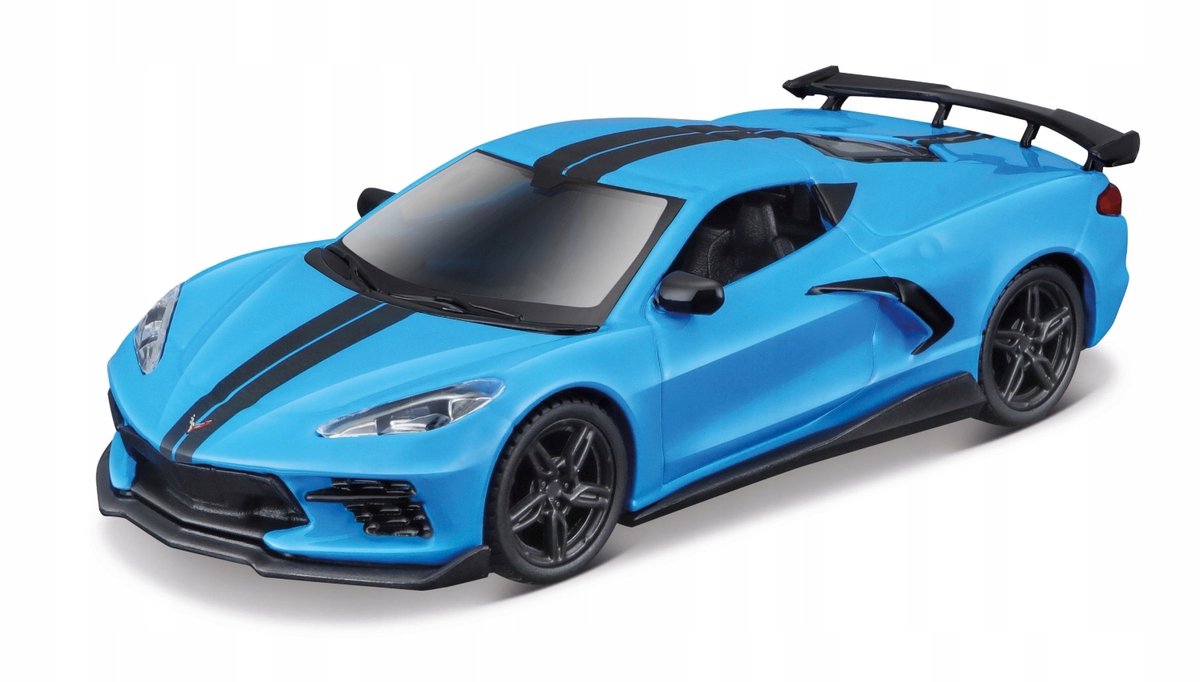Maisto Power Racer Chevrolet Corvette 2020 Blauw 4,5'' Modelauto