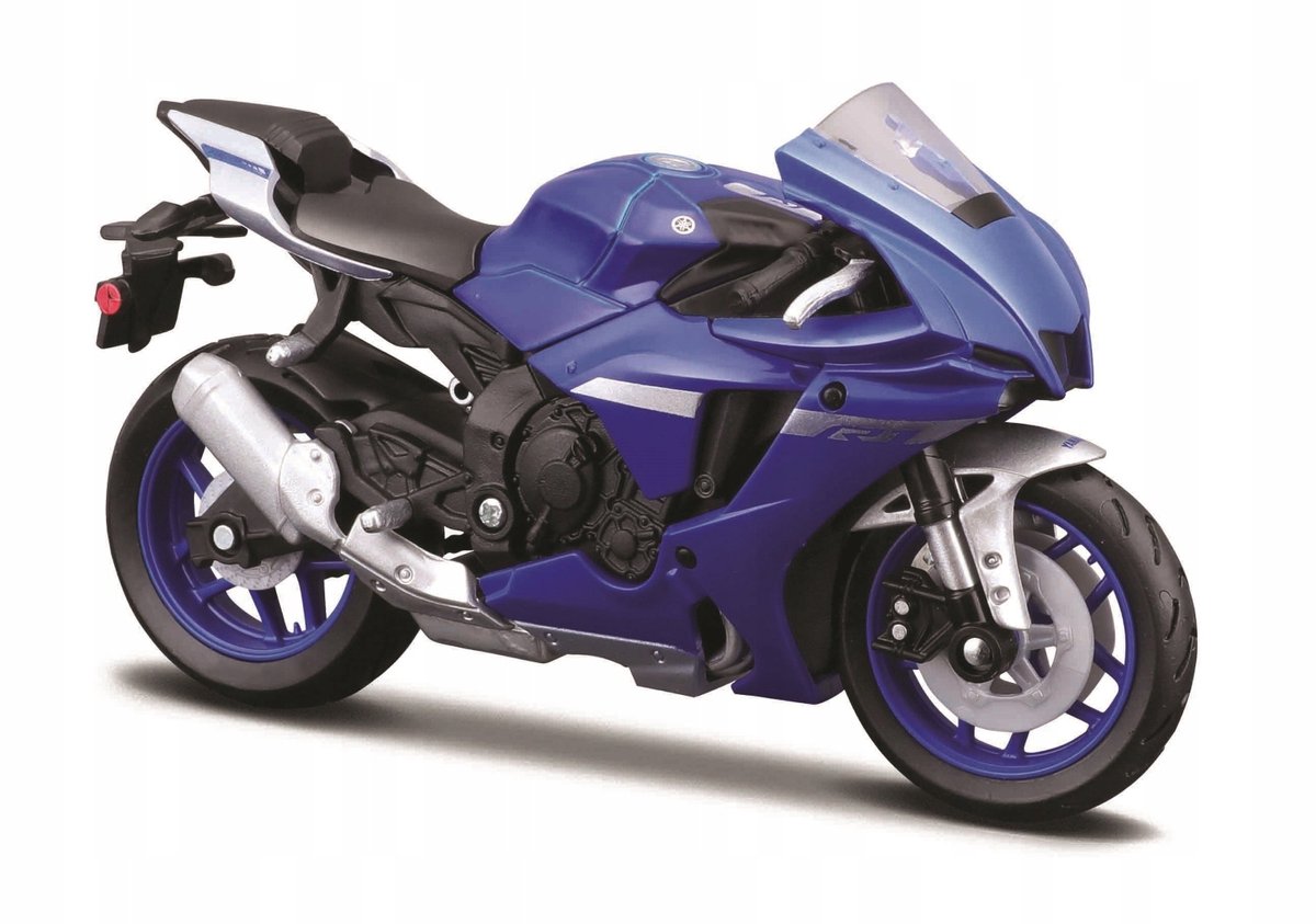 button yamaha yzf-r1 2021 motorfies schaal 1/18 - Blauw