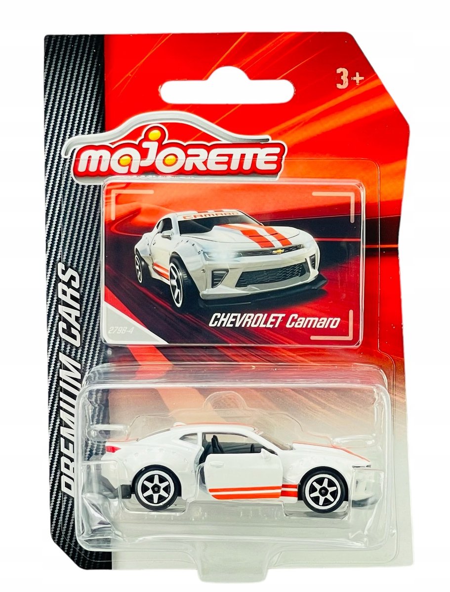 Majorette Premium Chevrolet Camaro Wit 1:61 Metaal Model Auto