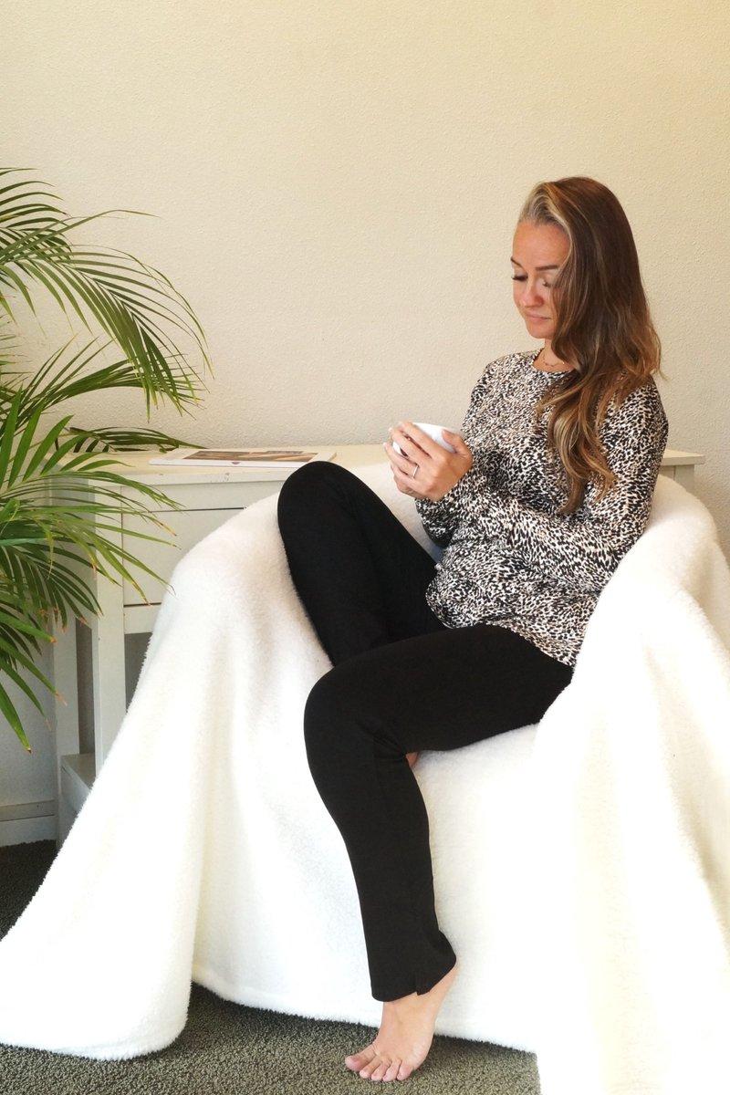 Dames Pyjama Jaylin met lange mouw van Gionettic - maat S