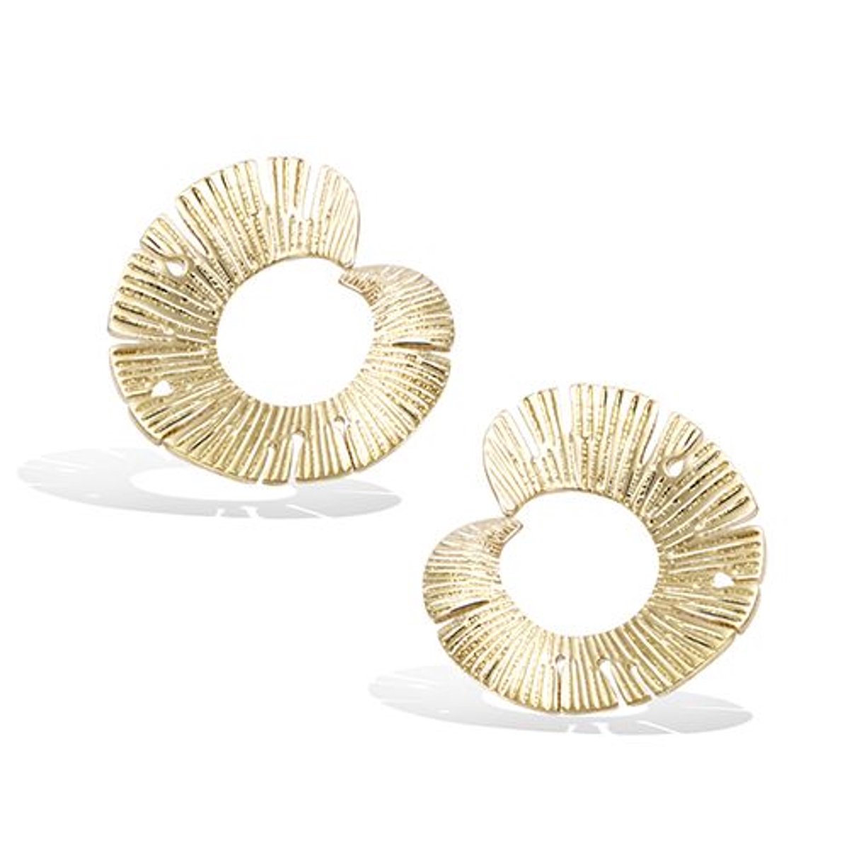 CHIVAL 18K Vergulde Oorbellen – Solene – Tijdloos, Elegant, Hypoallergeen, Luxe, Romantisch, Verfijnd, Rond, Cadeau voor Haar, Sieraad, Geschenkverpakking, Stekers