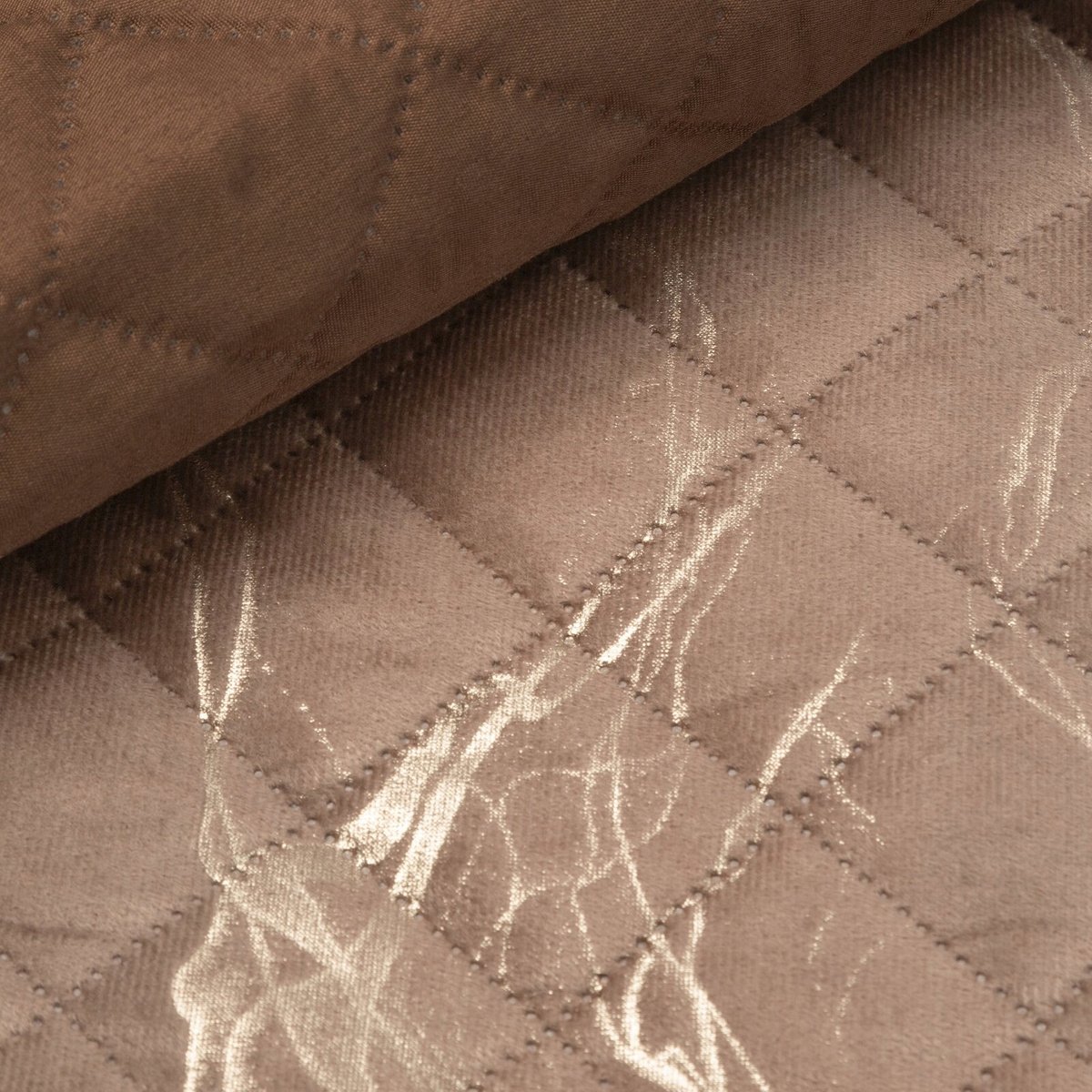 Luxe Velours Bedsprei LUIZ6 170x210cm - Marmerlook & Hot Press