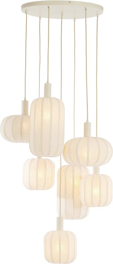Suspension Light&living 7L Ø53x135 cm TUFIA lin crème