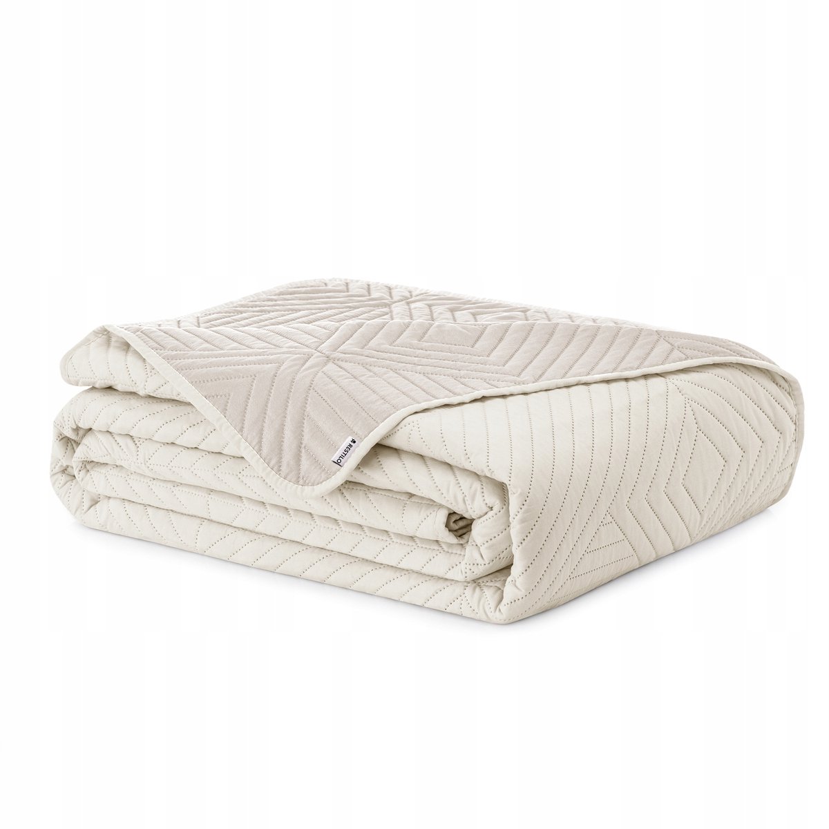 AmeliaHome Gewatteerde plaid 220x240 cm - Beige/Crème - OEKO-TEX gecertificeerd