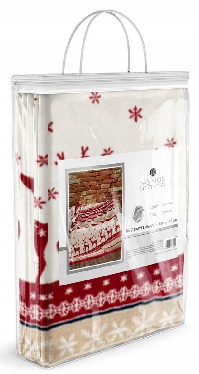 Deken Kerst 150x200cm Dik Zacht Warm Katoen Noors Design