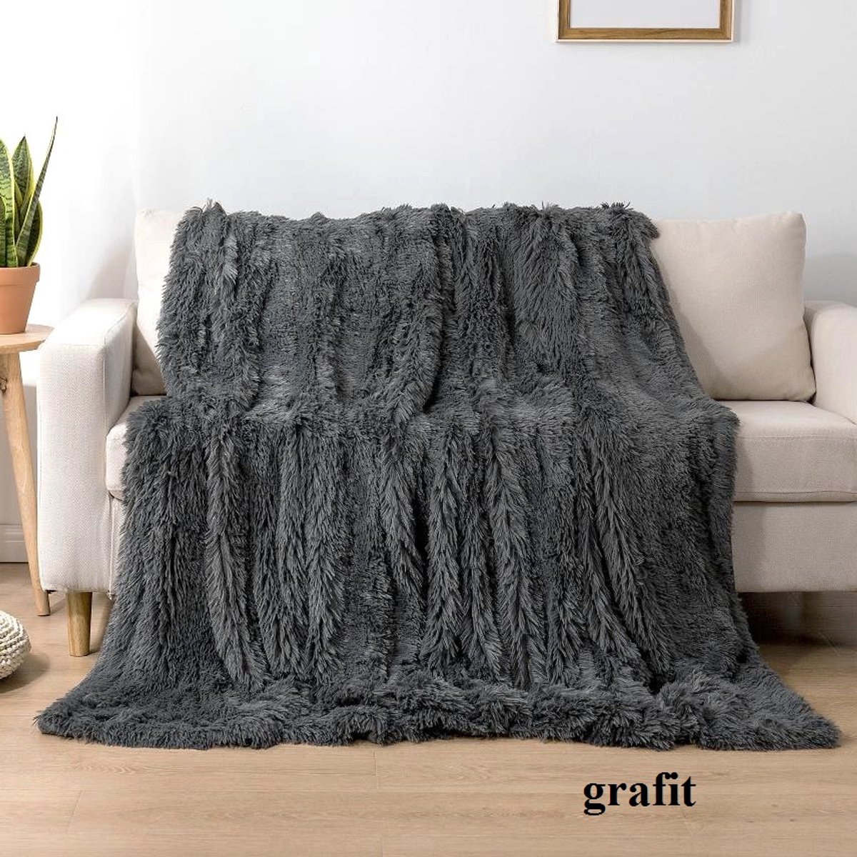 Zacht Woondeken Pluche 160x200cm - Warm & Knus
