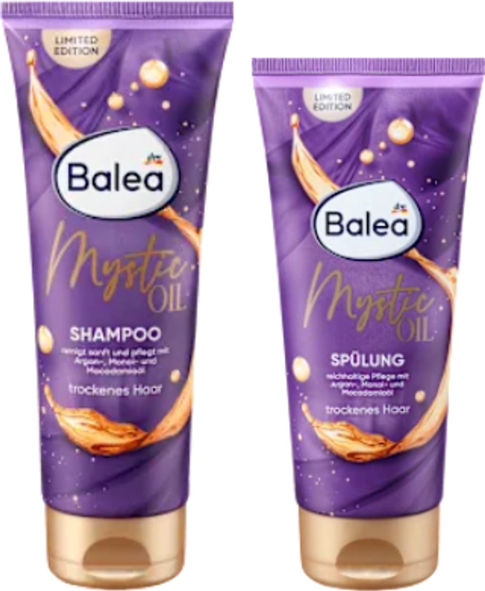 Balea Mystic Oil Complex - Haarverzorging Set van 2 | Shampoo - Conditioner | Haarverzorging Limited Edition - Sensuele Geurbeleving & Intensieve Verzorging