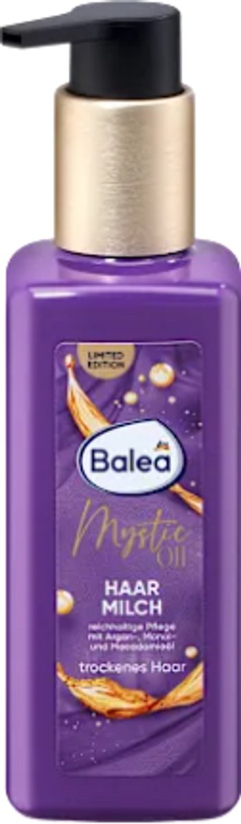 Balea Haarmelk Mystic Oil | 1x 200 ml - Met argan-, monoï- en macadamiaolie | Verzorging tot in de puntjes