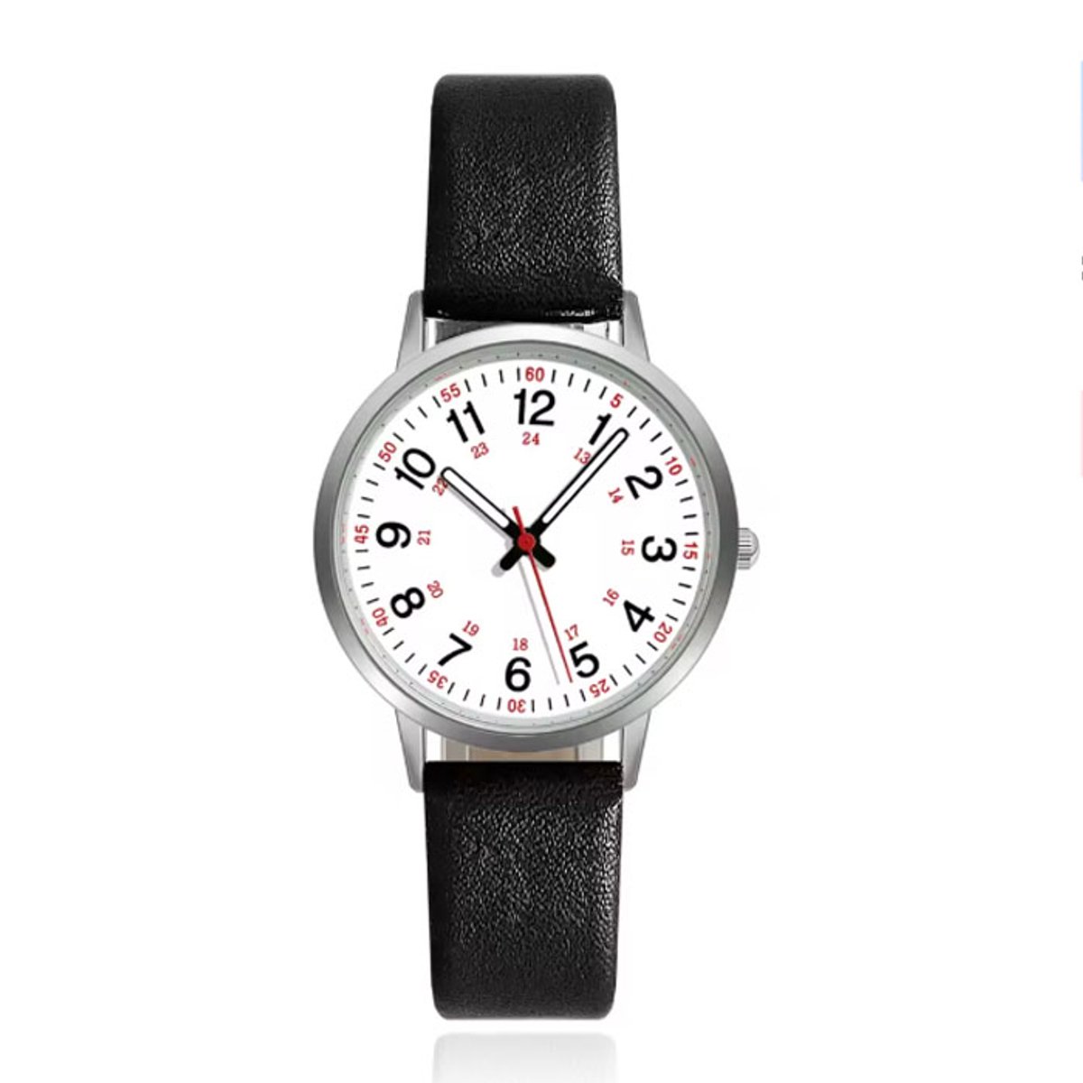 Klassiek zwart horloge met minimalistische look