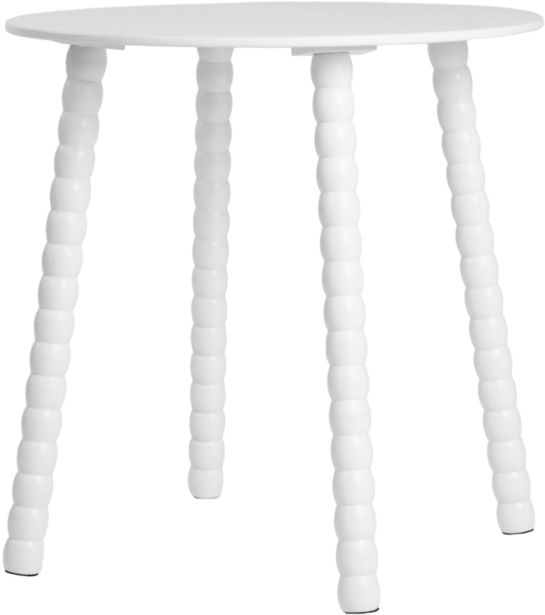 HOMLA - Salontafel - RESLE - Wit - 50x50x50 cm