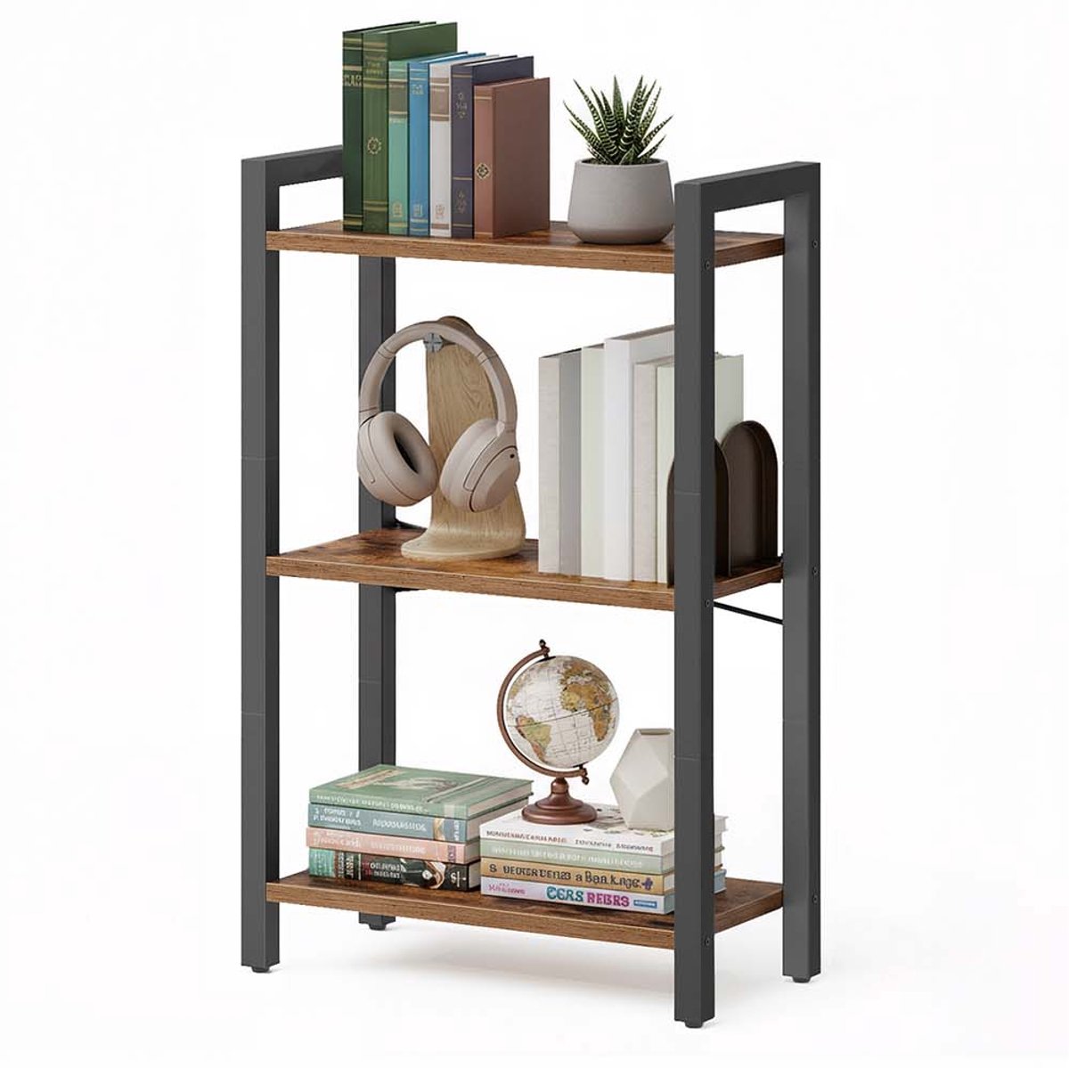 Boekenkast – 3 niveaus – Open planken