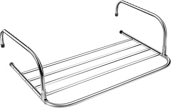 Droogrek voor kleding, Express Dryer, Hangende droger, Opvouwbare armen, Roestvrijstalen metalen droogrek voor kleding, Balkon/Radiator/Balustrade, voor hangend drogen (40 cm)