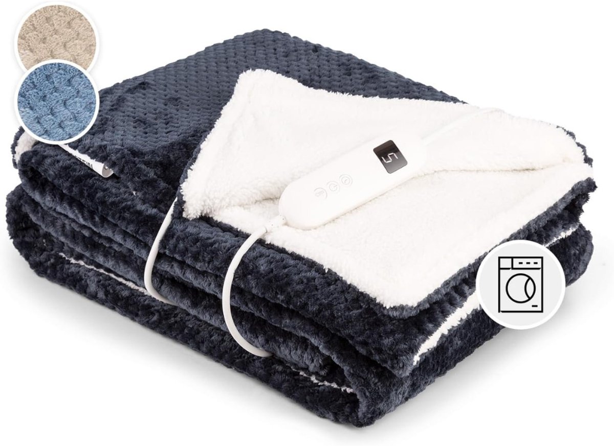 Elektrische Onderdeken 2 Persoons - Extra Zacht - Anthracite - Deze Informatie volgt nog - €119,95