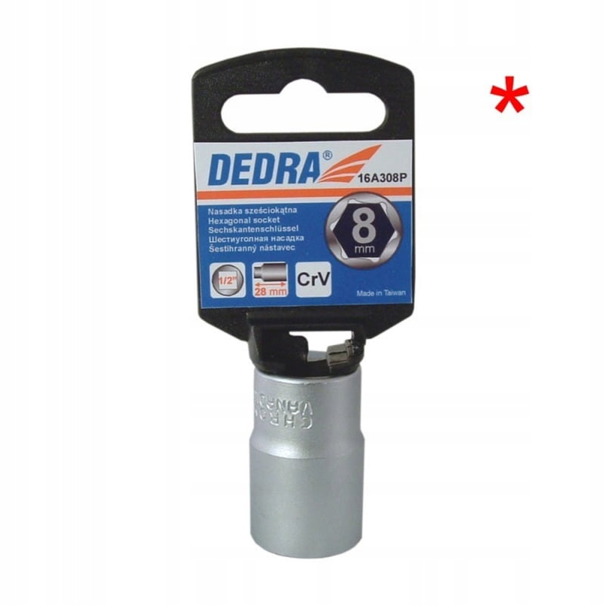 Dedra Dopslagtel 1/2” 9mm Zeket – Duurzaam & Betrouwaar
