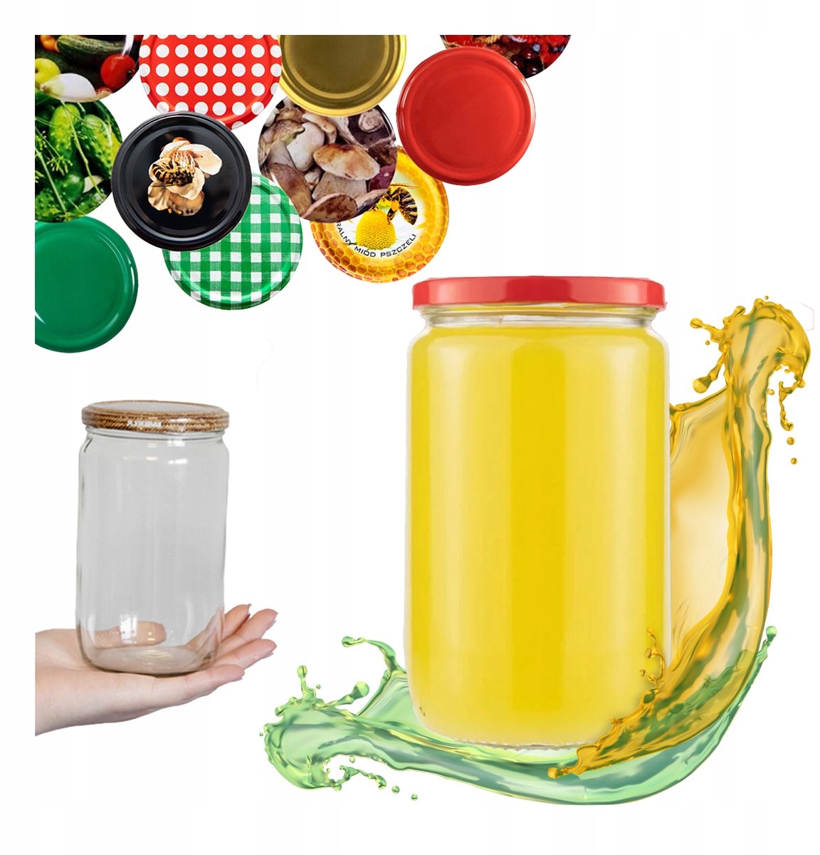 8x Franko Pot 720 ml - Ideaal voor inblikken, jam en meer
