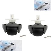 2 x stofzuigers Onderdelen - Universeel Wiel - Geschikt voor Roborock S7/S8-serie, T7S/G10/G20-serie (4.6 x 4.8CM)