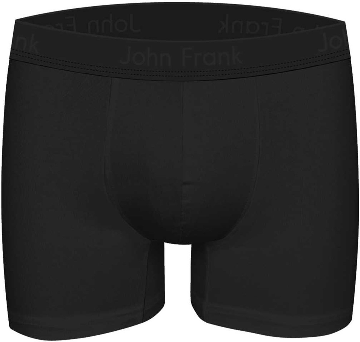 John Frank - Premium Micro Modal Boxer - Onderbroek Heren - Black - XXL