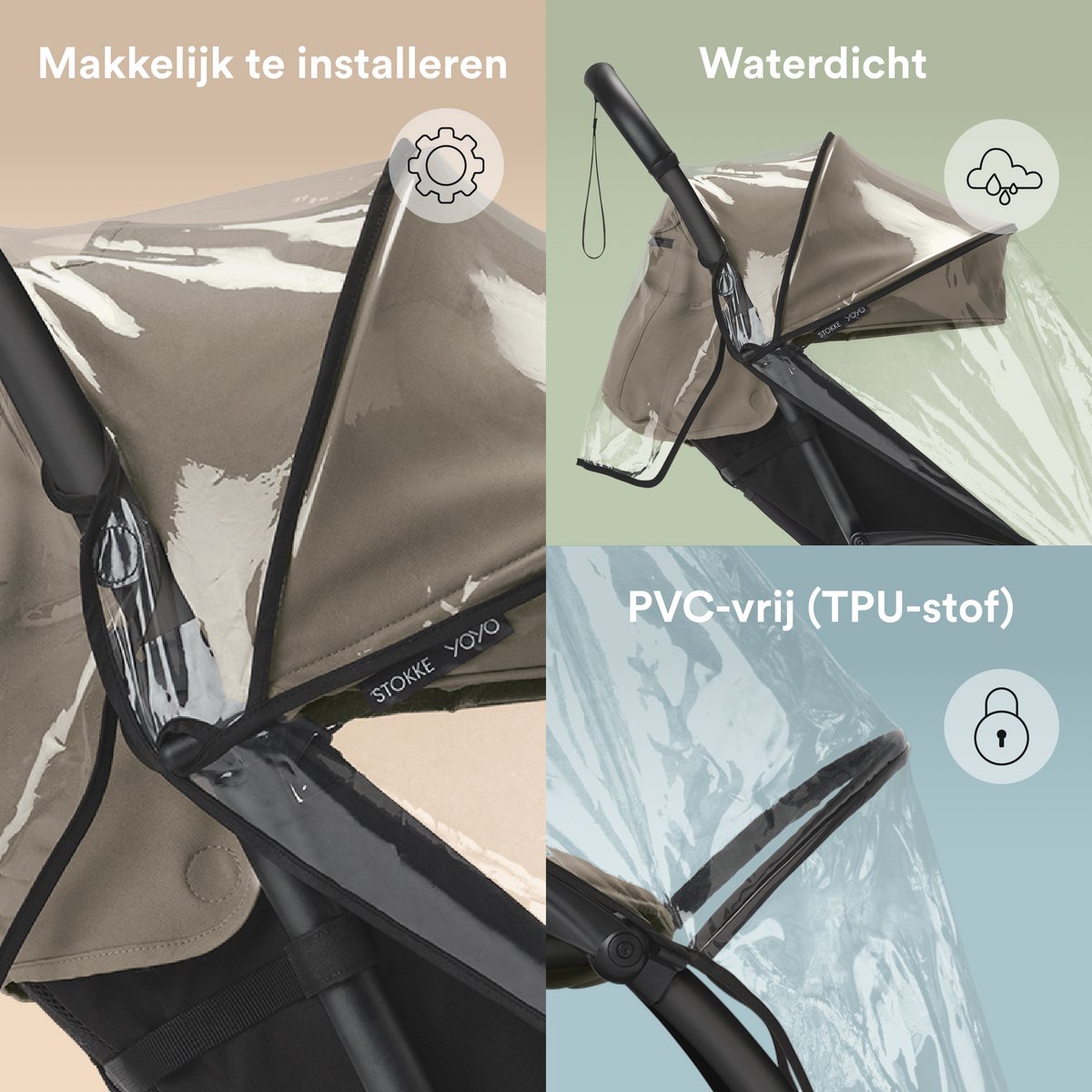 Stokke YOYO Regenhoes Waterdicht Ontwerp - afbeelding 3