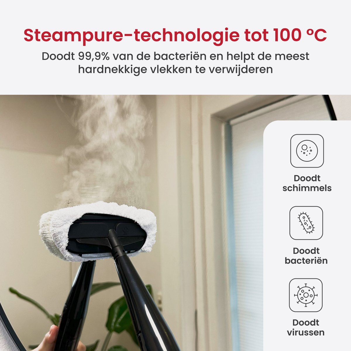 LuxeSteam 6-in-1 Stoomreiniger thumbnail 4