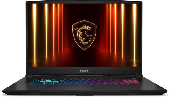 MSI Katana 17 HX B14WFK-262NL Intel® Core™ i7 i7-14650HX Laptop 43,9 cm (17.3") Full HD 16 GB DDR5-SDRAM 1 TB SSD NVIDIA GeForce RTX 5060 Wi-Fi 6E (802.11ax) Windows 11 Home Zwart - MSI - Hoofdafbeelding