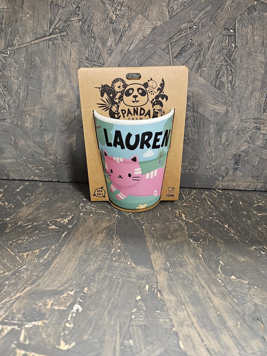 Beker - Naam - Lauren - Melamine - 250 ML
