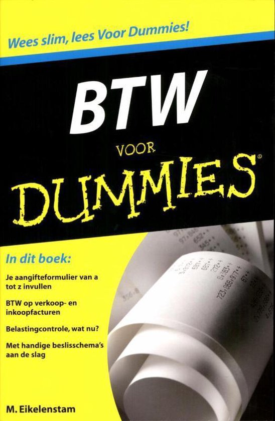 Cover van het boek 'BTW voor Dummies' van M. Eikelenstam