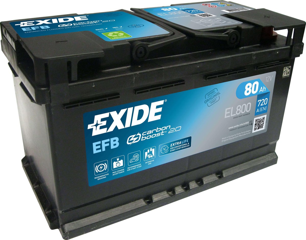 Exide Technologies EL800 Start-Stop 12V 80Ah EFB | bol