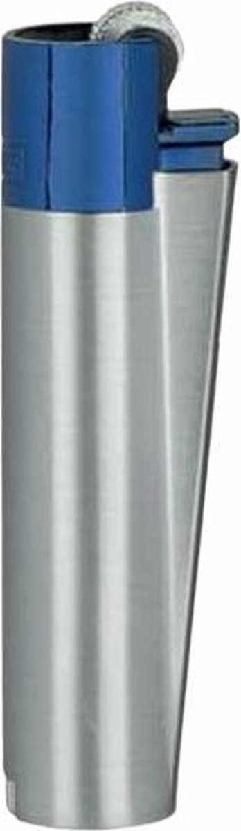 Goedkoopste Metalen Clipper aansteker - vuursteenaansteker - Metal Blauw/Zilver