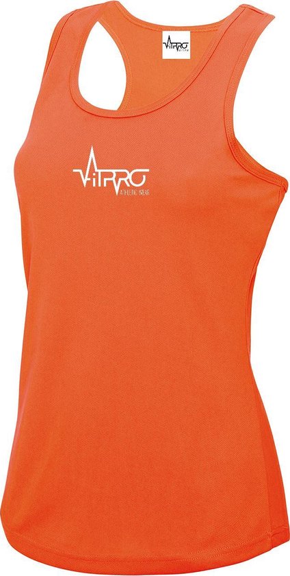 FitProWear Femme - Oranje - Taille XL - Débardeur - Chemise - Haut de sport - Chemises - Stringer - Débardeur - Vêtements de sport - Chemise de sport - Chemise de Fitness - Chemise Mouwloos manches