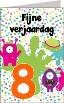 Verjaardagskaart 8 jaar