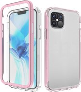 Apple iPhone 12 Pro Hoesje - Mobigear - Two-Layer Serie - Hard Kunststof Backcover - Roze - Hoesje Geschikt Voor Apple iPhone 12 Pro