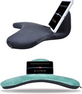BrenLux - Gsm houder - Tabletkussen - Tabletkussen zwart - Smartphonestaander  - Tablethouder - Notebookstaander - Gsm staander UITWASBAAR- Organizer gsm - Ergonomische houder  gsm en tablet 