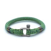 Hope groenblauwe touw armband
