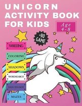 Unicorn Activity Book for Kids age 4-8