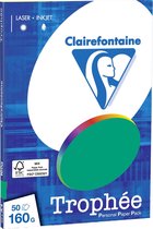 Clairefontaine Trophée - Dennen Groen - Kopieerpapier- A4 160 gram  - 50 vellen