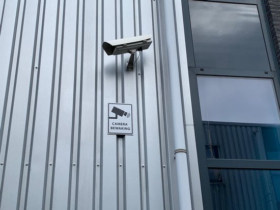 Camera Beveiliging Bord - Camera Bewaking Bord - Antraciet - Kunststof - 330 x 245mm | — afbeelding 3