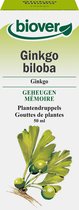 Biover Ginkgo biloba - Supplement - Goede concentratie – Vegan tinctuur met ginkgo - 50 ml