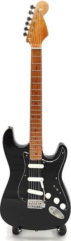 Cliff B miniatuur gitaar replica - muziekgeschenken - handgemaakte sier 1/4 schaal - inclusief displaybox, naamplaatje en miniatuur gitaarstandaard